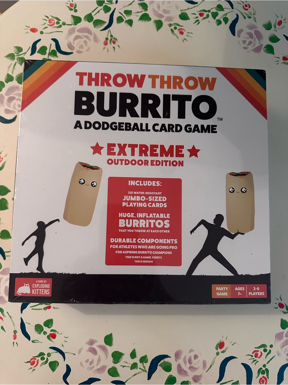 Throw Throw Burrito Extreme Outdoor Edition Card Game by - White (new/sealed)